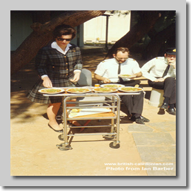 "Mother" serving Lunch Al Fresco to Traffic staff at Tripoli - Libyan Hadj Mar 1968
